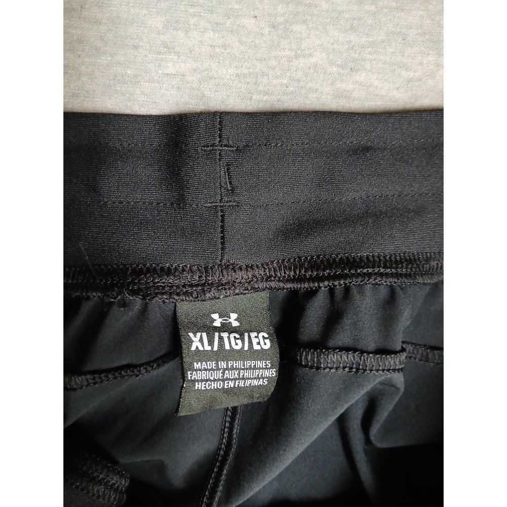 Under Armour Sport Pants Womens XL Rival Active Stretch Pull On Black Tapered - Picture 8 of 12